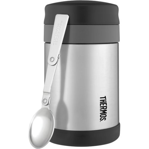 Thermos Stainless Steel Compact Food Flask with Spoon - 470 ml