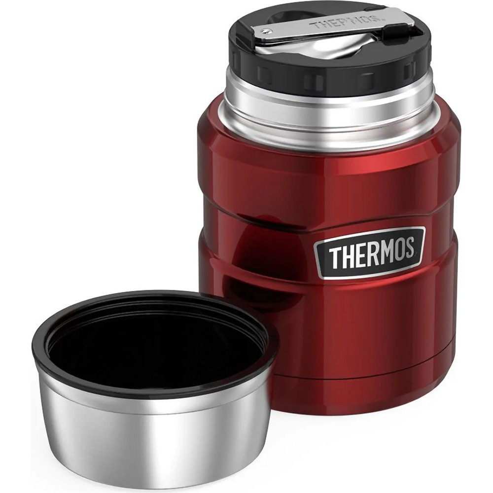 Thermos Stainless King Food Flask 470ml (Red) - Image 1