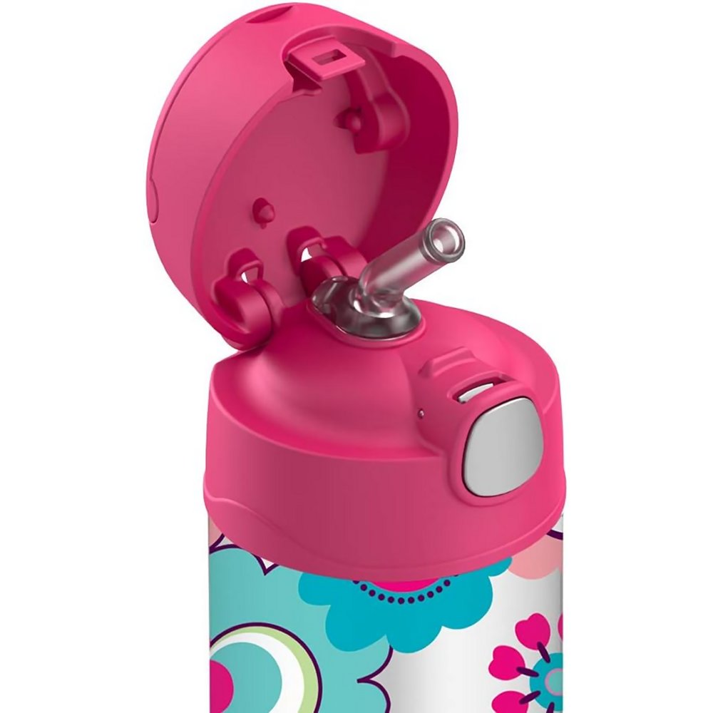Thermos FUNtainer Hydration Bottle 355ml (Pink Floral) - Image 1