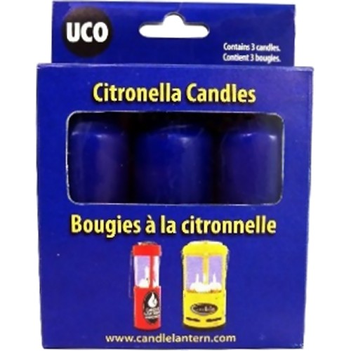 UCO 9 Hour Citronella Candles for Original & Candlelier Lanterns (3 Pack)