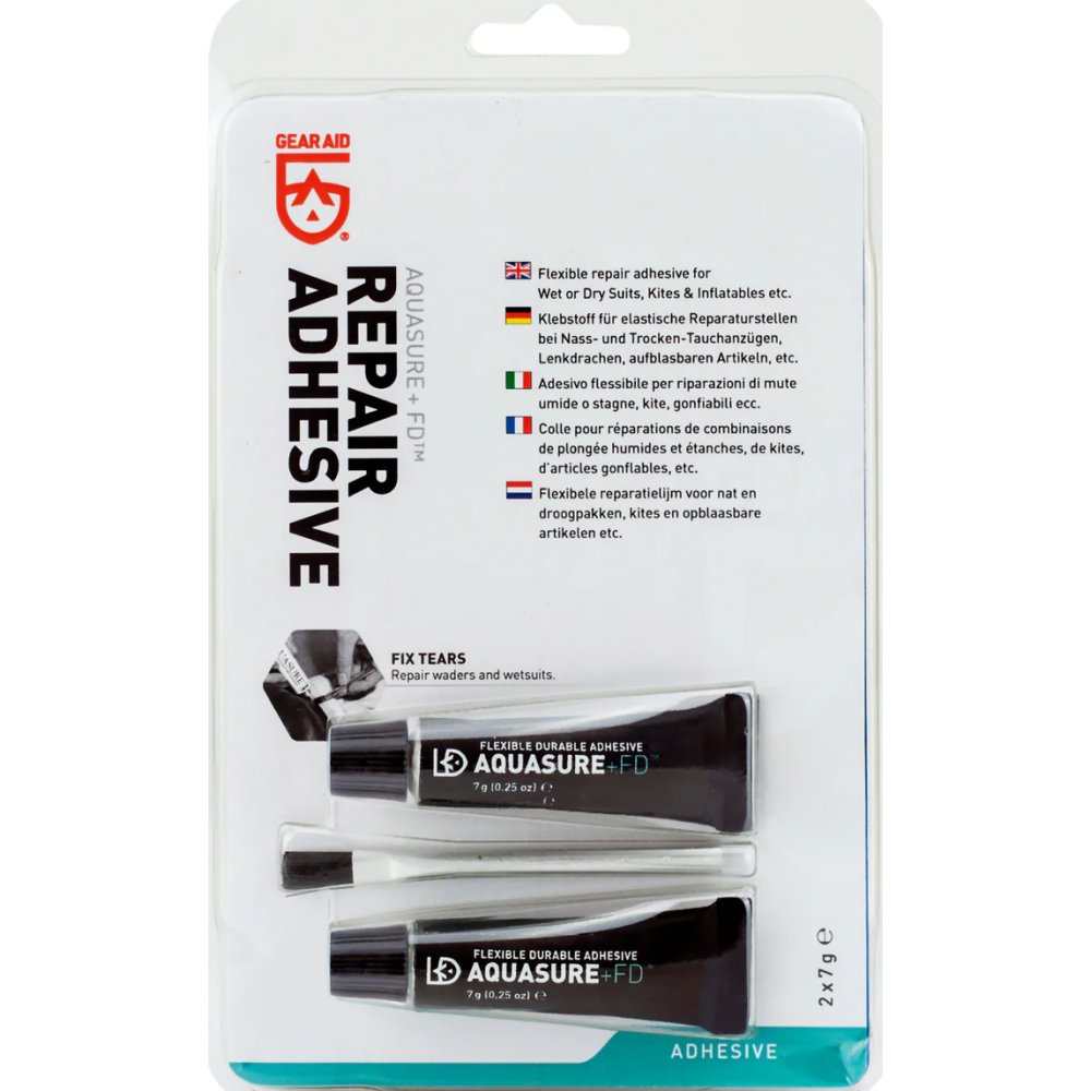 Gear Aid Aquasure+FD Urethane Repair Adhesive (2 x 7 g)