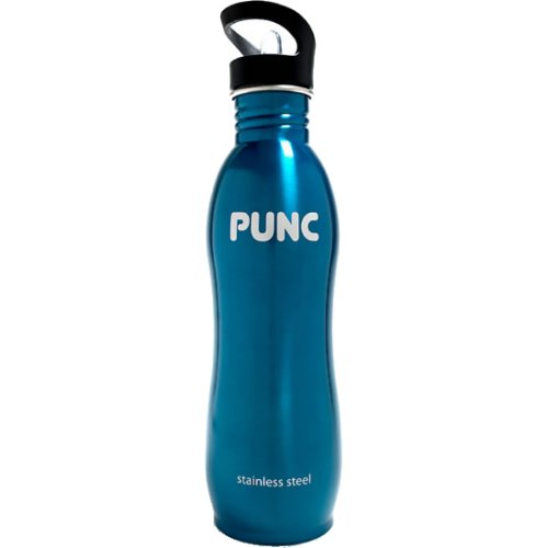Punc Stainless Steel Curved Bottle - Blue (1000 ml)