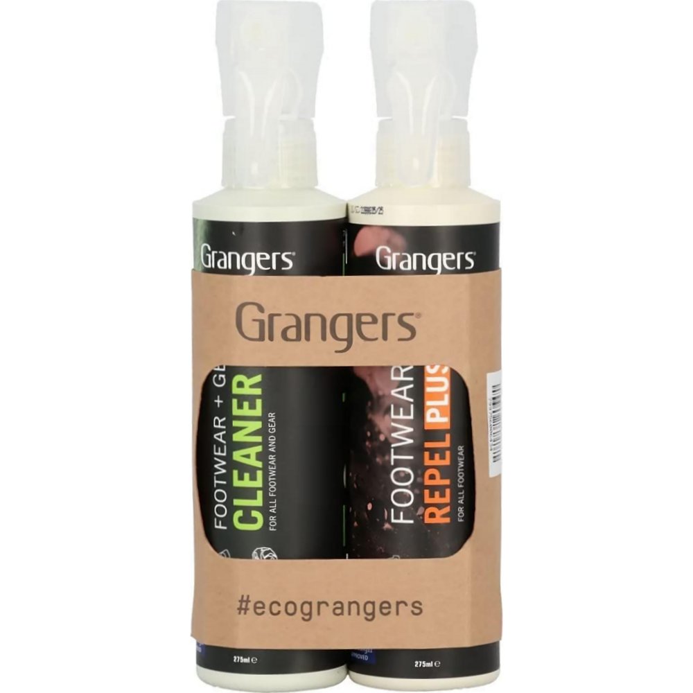 Grangers Footwear & Gear Cleaner and Repel Plus 275ml x 2
