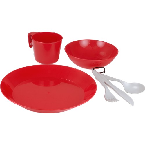 GSI Outdoors Cascadian 1 Person Tableset (Red)
