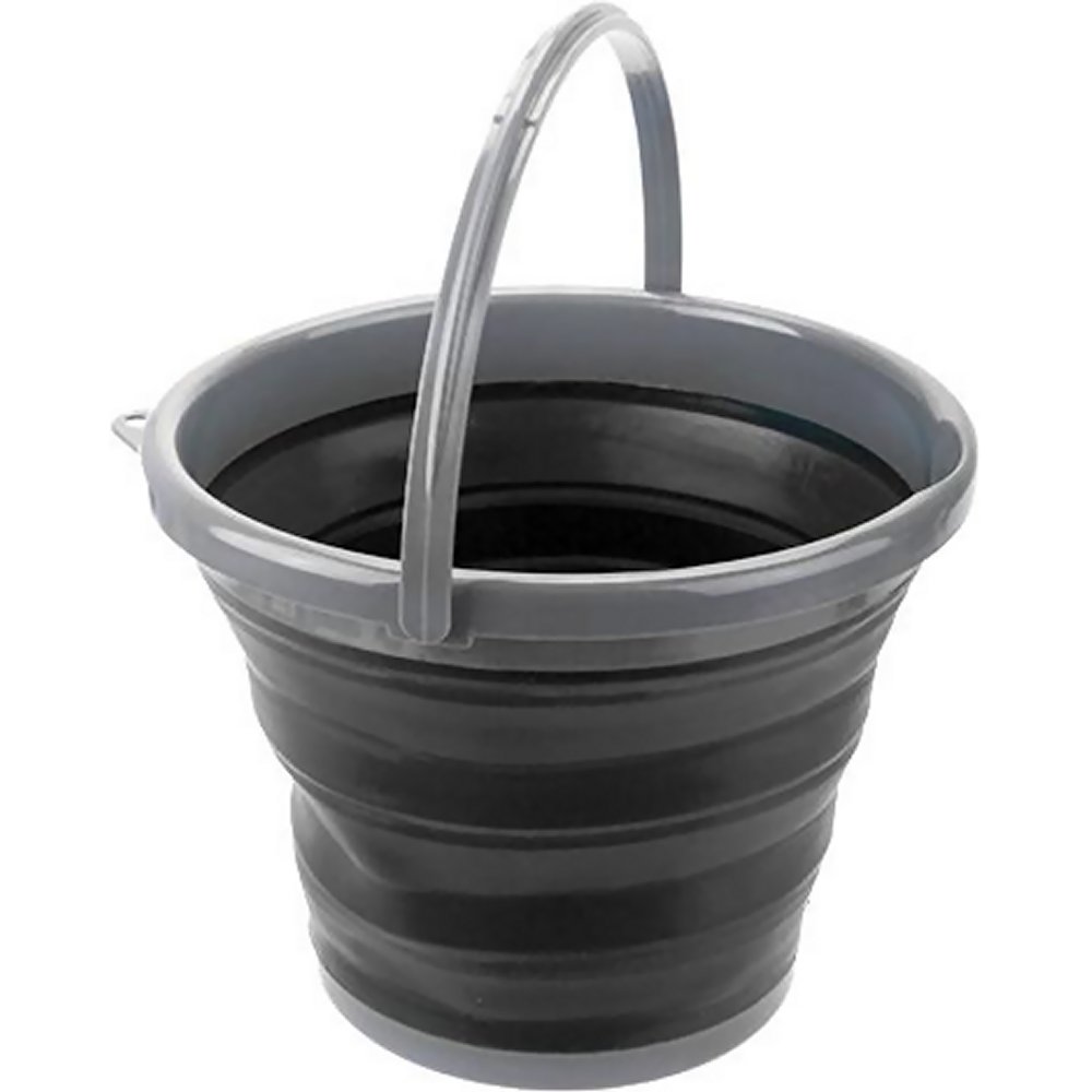 Summit POP! Collapsible Bucket with Handle 10L (Black/Grey)