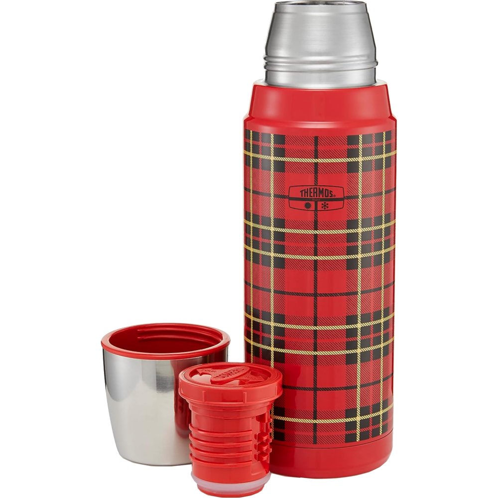 Thermos Fashion Series Flask 470ml (Red Tartan) - Image 1