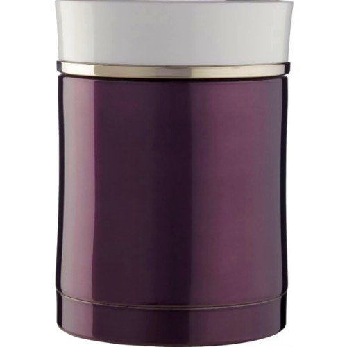 Thermos Discovery Stainless Steel Food Flask - Plum/White (470 ml)