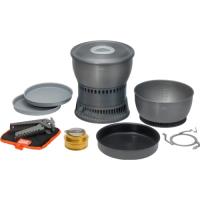 Preview Esbit Hard Anodised Aluminium Cookset with Heat Exchanger and Alcohol Burner (2350 ml)