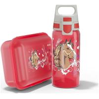 SIGG Viva School Set Lunchbox and 500ml Water Bottle - Horses