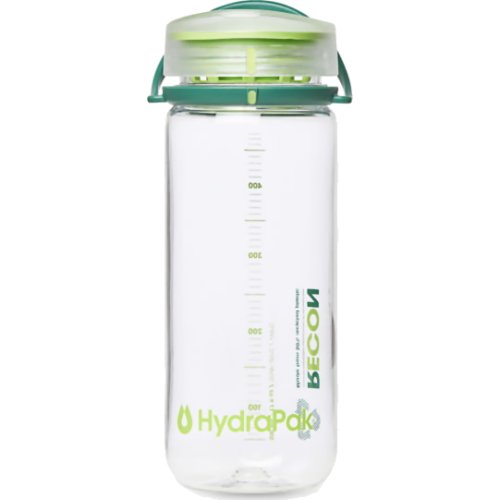 HydraPak Recon Water Bottle - 500 ml (Clear/Evergreen)