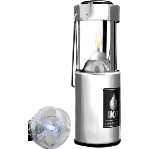 UCO Original 9 Hour Candle Lantern Plus LED Light (Aluminium)