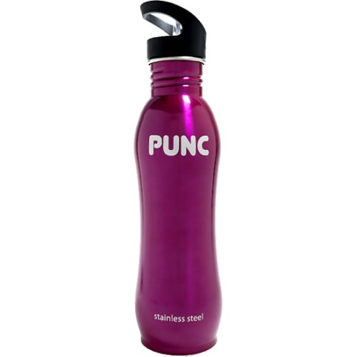 Punc Stainless Steel Curved Bottle - Pink (750 ml)