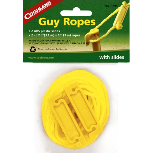 Coghlan's Guy Ropes with Sliders 3 m (2 Pack)