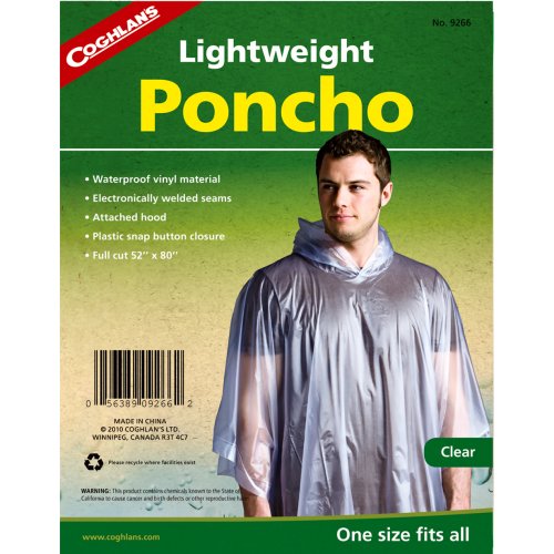 Coghlan's Lightweight Poncho (Clear)