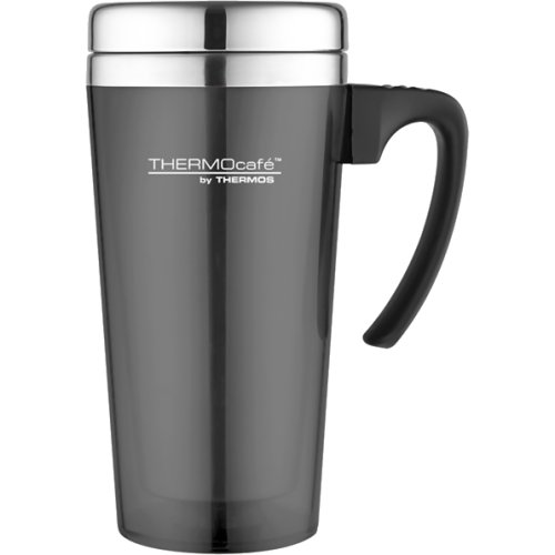 Thermos Thermocafe Translucent Travel Mug - 420 ml (Gun Metal)