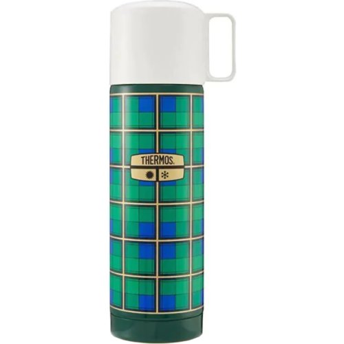 Thermos The Revival Flask 500ml (Green Tartan)