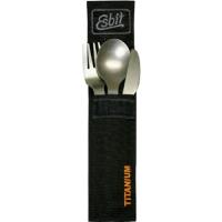 Preview Esbit Titanium Cutlery Set with Pouch (3 piece)