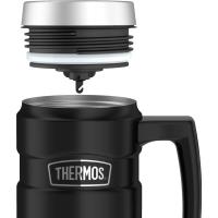 Preview Thermos Stainless King Travel Mug 470ml (Matt Black) - Image 2