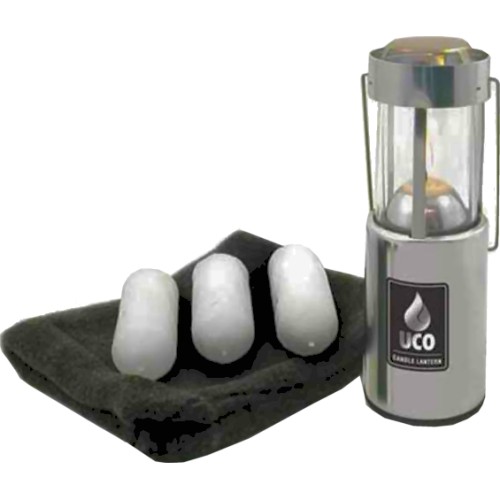 UCO Original Candle Lantern Value Pack with 3 Candles and Storage Bag L-A-VPUCO