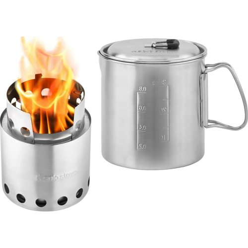 Solo Stove Lite Wood Burning Backpacking Stove and Pot 900 Combo (Solo Stove SS1-P1)