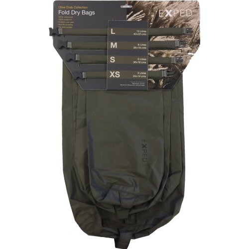 Exped Fold Drybag 4 Pack - XS-L (Olive Drab)