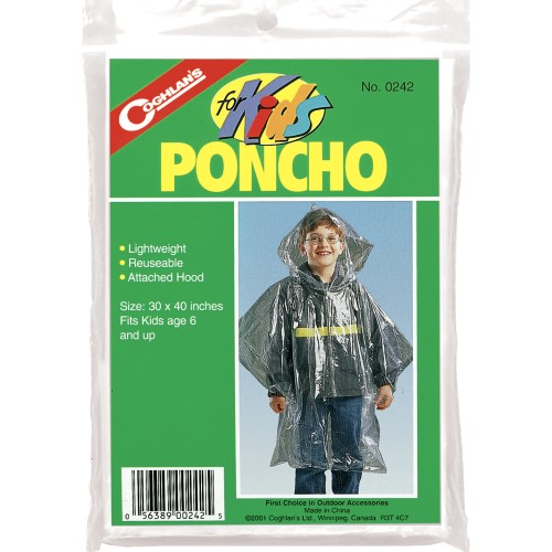 Coghlan's For Kids Lightweight Reuseable Poncho (Coghlan's 0242)