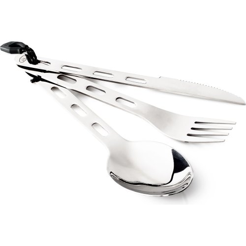 GSI Outdoors Glacier Stainless Ring Cutlery Set (3 Piece Set)