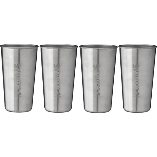 Primus CampFire Stainless Steel Pint Beaker 4 Pack 600ml (Silver)