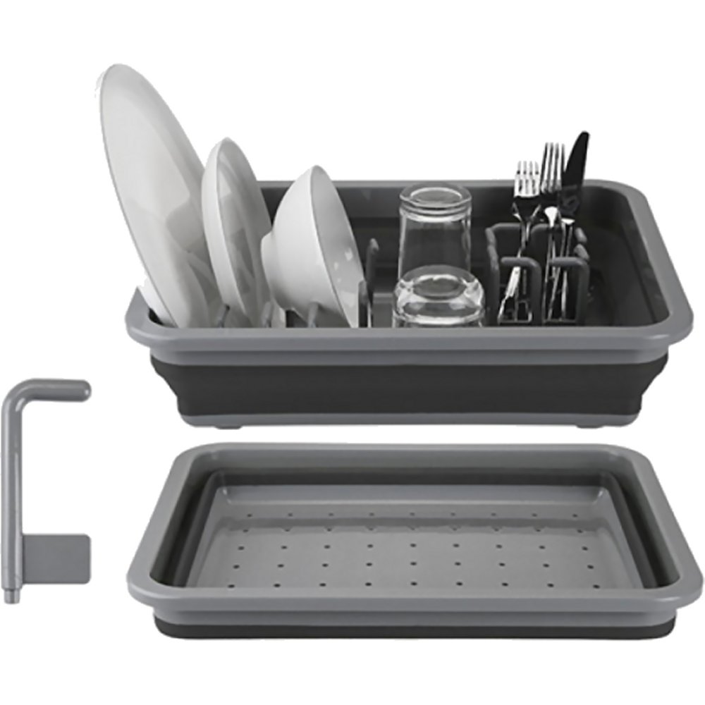 Summit POP! Dish Rack Drainer Large (Black/Grey)