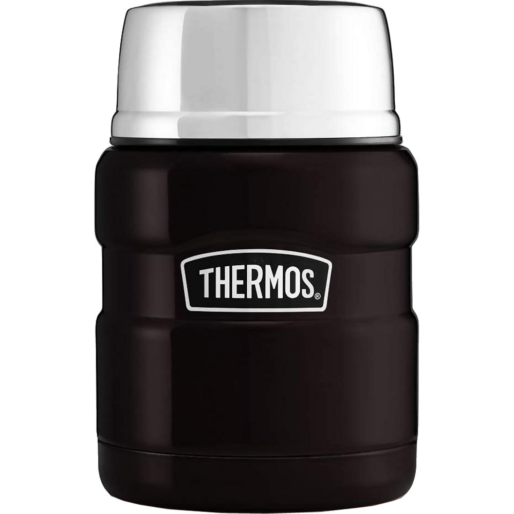 Thermos Stainless Steel King Food Flask - Matt Black (470 ml) (Thermos 190759)