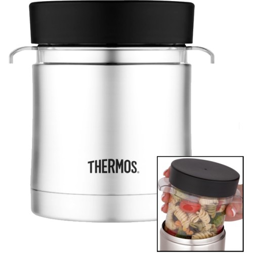 Thermos Stainless Steel Food Jar with Microwaveable Container (355 ml)